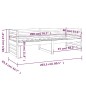 vidaXL Tagesbett Schwarz 80x200 cm Massivholz Kiefer vidaXL Tagesbett Schwarz 80x200 cm Massivholz Kiefer
