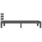 vidaXL Massivholzbett Grau 75x190 cm vidaXL Massivholzbett Grau 75x190 cm
