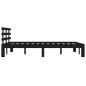 vidaXL Massivholzbett Schwarz 135x190 cm vidaXL Massivholzbett Schwarz 135x190 cm