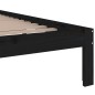 vidaXL Massivholzbett Schwarz 135x190 cm vidaXL Massivholzbett Schwarz 135x190 cm