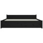 vidaXL Massivholzbett Schwarz 200x200 cm vidaXL Massivholzbett Schwarz 200x200 cm