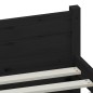 vidaXL Massivholzbett Schwarz 200x200 cm vidaXL Massivholzbett Schwarz 200x200 cm