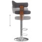 vidaXL 2 Stk. Barhocker Bugholz und Stoff Dunkelgrau vidaXL 2 Stk. Barhocker Bugholz und Stoff Dunkelgrau