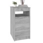 vidaXL Sideboard mit Schubladen Grau Sonoma 40x50x76 cm Holzwerkstoff vidaXL Sideboard mit Schubladen Grau Sonoma 40x50x76 cm Holzwerkstoff