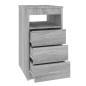 vidaXL Sideboard mit Schubladen Grau Sonoma 40x50x76 cm Holzwerkstoff vidaXL Sideboard mit Schubladen Grau Sonoma 40x50x76 cm Holzwerkstoff