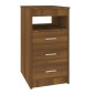 vidaXL Sideboard mit Schubladen Braun Eichen-Optik 40x50x76 cm vidaXL Sideboard mit Schubladen Braun Eichen-Optik 40x50x76 cm