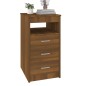 vidaXL Sideboard mit Schubladen Braun Eichen-Optik 40x50x76 cm vidaXL Sideboard mit Schubladen Braun Eichen-Optik 40x50x76 cm