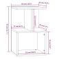 vidaXL Nachttische 2 Stk. Grau Sonoma 35x35x55 cm Holzwerkstoff vidaXL Nachttische 2 Stk. Grau Sonoma 35x35x55 cm Holzwerkstoff