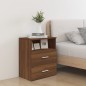 vidaXL Nachttische 2 Stk. Braun Eichen-Optik 50x32x60 cm vidaXL Nachttische 2 Stk. Braun Eichen-Optik 50x32x60 cm