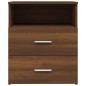 vidaXL Nachttische 2 Stk. Braun Eichen-Optik 50x32x60 cm vidaXL Nachttische 2 Stk. Braun Eichen-Optik 50x32x60 cm