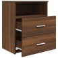 vidaXL Nachttische 2 Stk. Braun Eichen-Optik 50x32x60 cm vidaXL Nachttische 2 Stk. Braun Eichen-Optik 50x32x60 cm