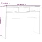 vidaXL Konsolentisch Grau Sonoma 105x30x80 cm Holzwerkstoff vidaXL Konsolentisch Grau Sonoma 105x30x80 cm Holzwerkstoff