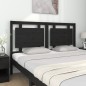 vidaXL Kopfteil Schwarz 155,5x4x100 cm Massivholz Kiefer vidaXL Kopfteil Schwarz 155,5x4x100 cm Massivholz Kiefer