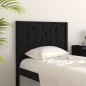 vidaXL Kopfteil Schwarz 80,5x4x100 cm Massivholz Kiefer