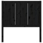 vidaXL Kopfteil Schwarz 80,5x4x100 cm Massivholz Kiefer