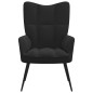 vidaXL Relaxsessel Schwarz Samt vidaXL Relaxsessel Schwarz Samt