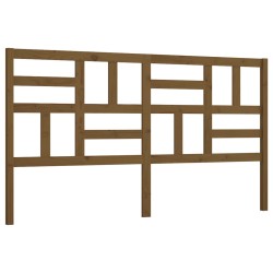 vidaXL Kopfteil Honigbraun 206x4x104 cm Massivholz Kiefer