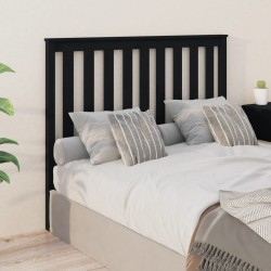 vidaXL Kopfteil Schwarz 141x6x101 cm Massivholz Kiefer