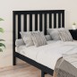 vidaXL Kopfteil Schwarz 141x6x101 cm Massivholz Kiefer vidaXL Kopfteil Schwarz 141x6x101 cm Massivholz Kiefer