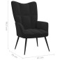 vidaXL Relaxsessel Schwarz Samt vidaXL Relaxsessel Schwarz Samt
