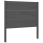 vidaXL Kopfteil Grau 106x4x100 cm Massivholz Kiefer
