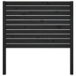 vidaXL Kopfteil Schwarz 81x4x100 cm Massivholz Kiefer vidaXL Kopfteil Schwarz 81x4x100 cm Massivholz Kiefer
