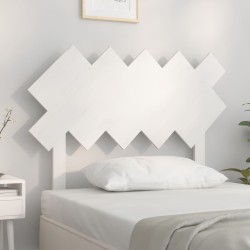 vidaXL Kopfteil Weiß 104x3x80,5 cm Massivholz Kiefer
