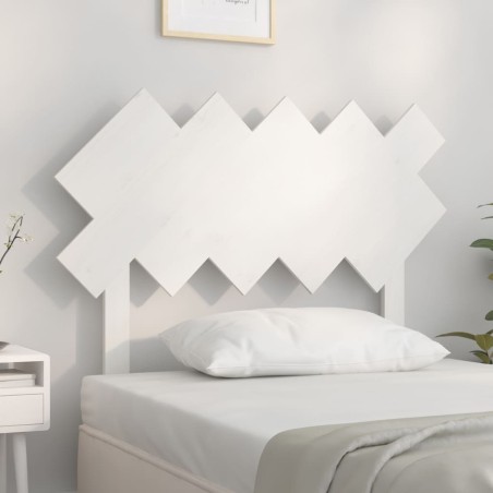 vidaXL Kopfteil Weiß 104x3x80,5 cm Massivholz Kiefer