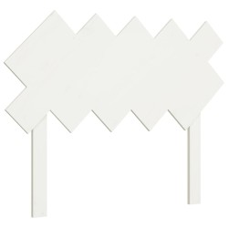 vidaXL Kopfteil Weiß 104x3x80,5 cm Massivholz Kiefer