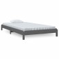 vidaXL Stapelbett Grau 100x200 cm Massivholz Kiefer vidaXL Stapelbett Grau 100x200 cm Massivholz Kiefer