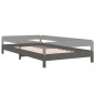 vidaXL Stapelbett Grau 100x200 cm Massivholz Kiefer vidaXL Stapelbett Grau 100x200 cm Massivholz Kiefer
