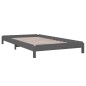 vidaXL Stapelbett Grau 100x200 cm Massivholz Kiefer vidaXL Stapelbett Grau 100x200 cm Massivholz Kiefer