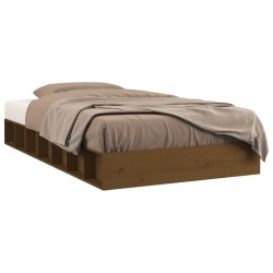 vidaXL Massivholzbett Honigbraun 75x190 cm