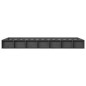 vidaXL Massivholzbett Grau 140x190 cm vidaXL Massivholzbett Grau 140x190 cm