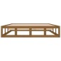 vidaXL Massivholzbett Honigbraun 135x190 cm vidaXL Massivholzbett Honigbraun 135x190 cm