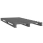 vidaXL Palettenbett Grau 75x190 cm Massivholz Kiefer vidaXL Palettenbett Grau 75x190 cm Massivholz Kiefer