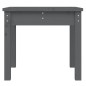 vidaXL Gartenbank Grau 50x44x45 cm Massivholz Kiefer vidaXL Gartenbank Grau 50x44x45 cm Massivholz Kiefer