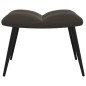 vidaXL Relaxsessel mit Hocker Dunkelgrau Samt vidaXL Relaxsessel mit Hocker Dunkelgrau Samt