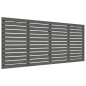 vidaXL Wand-Kopfteil Grau 186x3x91,5 cm Massivholz Kiefer