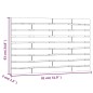 vidaXL Wand-Kopfteil Grau 81x3x63 cm Massivholz Kiefer