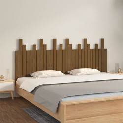 vidaXL Wand-Kopfteil Honigbraun 185x3x80 cm Massivholz Kiefer