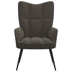 vidaXL Relaxsessel Dunkelgrau Samt