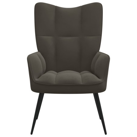 vidaXL Relaxsessel Dunkelgrau Samt