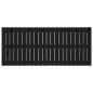 vidaXL Wand-Kopfteil Schwarz 140x3x60 cm Massivholz Kiefer