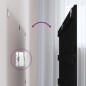 vidaXL Wand-Kopfteil Schwarz 140x3x60 cm Massivholz Kiefer