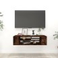vidaXL TV-Wandschrank Räuchereiche 100x30x26,5 cm Holzwerkstoff vidaXL TV-Wandschrank Räuchereiche 100x30x26,5 cm Holzwerkstoff