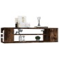 vidaXL TV-Wandschrank Räuchereiche 100x30x26,5 cm Holzwerkstoff vidaXL TV-Wandschrank Räuchereiche 100x30x26,5 cm Holzwerkstoff