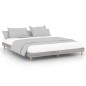 vidaXL Bettgestell Grau Sonoma 150x200 cm Holzwerkstoff vidaXL Bettgestell Grau Sonoma 150x200 cm Holzwerkstoff