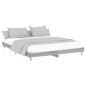 vidaXL Bettgestell Grau Sonoma 150x200 cm Holzwerkstoff vidaXL Bettgestell Grau Sonoma 150x200 cm Holzwerkstoff