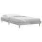 vidaXL Bettgestell Betongrau 90x190 cm Holzwerkstoff vidaXL Bettgestell Betongrau 90x190 cm Holzwerkstoff